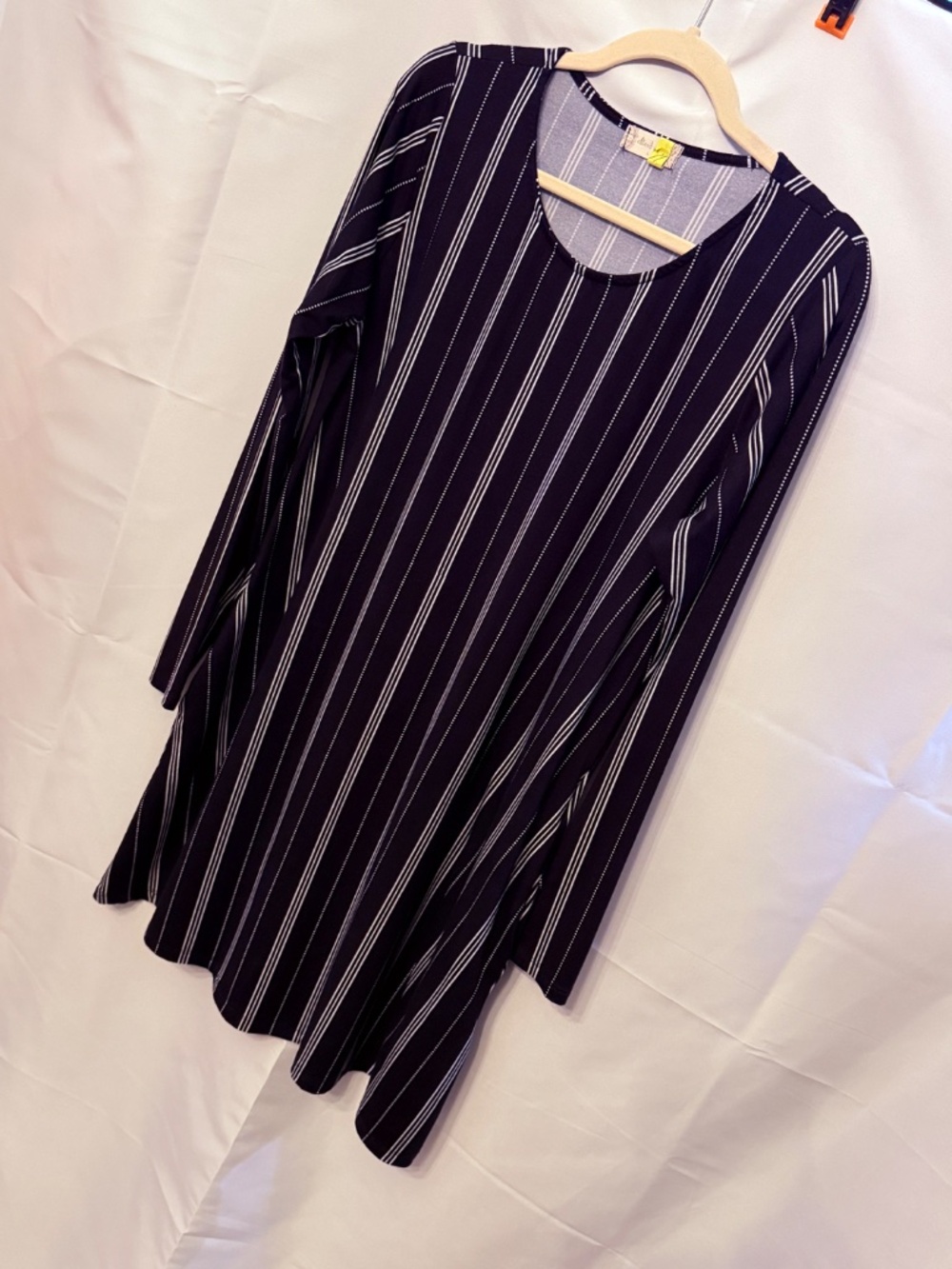 Altar'd State Navy & White A-Line Dress (L) - Picture 7 of 8
